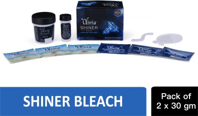 Olivia Skin Lightening Shiner Bleach With Diamond Dust - Pack of 2(30 g)