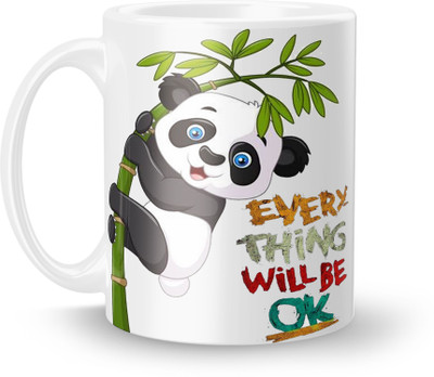ECFAK Panda E020 Ceramic Coffee Mug(325 ml)