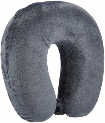 DRIZE Neck Pillow, Unisex U-Shaped Micro Fibre Soft Cushions Neck Rest Pillow for Travel, Car, Train, Flight, Bus, Neck Travel Pillow Multipurpose, Grey Neck Pillow(Grey)