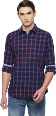 van-heusen-men-checkered-casual-multicolor-shirt