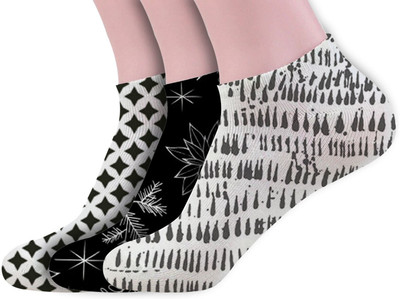 mefunky Women Printed Ankle Length(Pack of 3)
