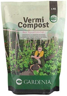 GARDENIA Vermicompost Organic Fertilizer Green Compost(1 kg, Powder)