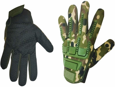 zaysoo Army Print Motorbike Unisex Protective Warm Gloves Driving Gloves(Army)