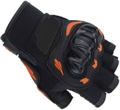 zaysoo Half Riding Gloves Riding Gloves(Black, Orange)
