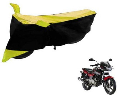 AK Star Waterproof Two Wheeler Cover for Bajaj(Pulsar 180 DTS-i, Yellow, Black)
