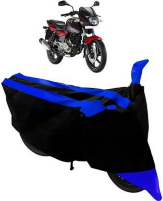 AK Star Waterproof Two Wheeler Cover for Bajaj(Pulsar 180 DTS-i, Blue, Black)