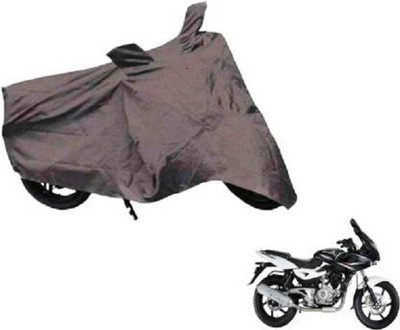 Star India Waterproof Two Wheeler Cover for Bajaj(Pulsar 220 DTS-i, Grey)