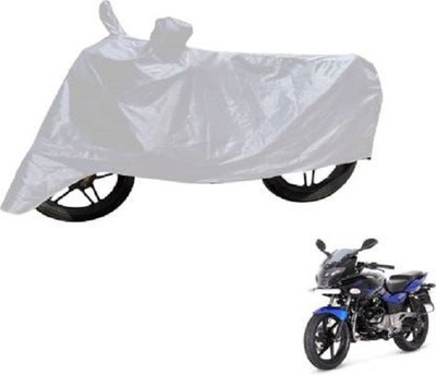 Star India Waterproof Two Wheeler Cover for Bajaj(Pulsar 220 DTS-i, Silver)