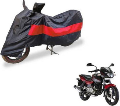AK Star Waterproof Two Wheeler Cover for Bajaj(Pulsar 180 DTS-i, Red, Black)