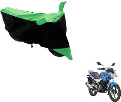 AK Star Waterproof Two Wheeler Cover for Bajaj(Discover 125 DTS-i, Green, Black)