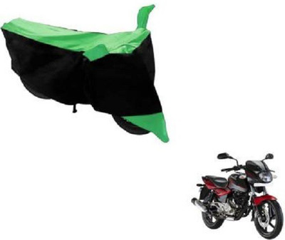 AK Star Waterproof Two Wheeler Cover for Bajaj(Pulsar 180 DTS-i, Green, Black)