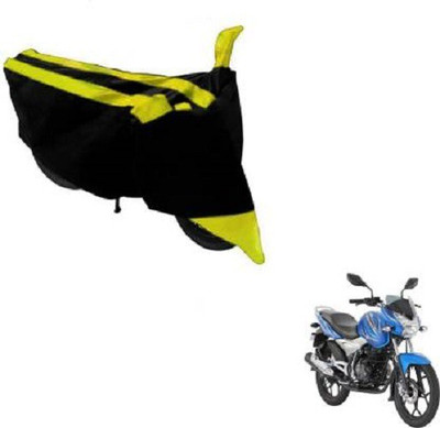 AK Star Waterproof Two Wheeler Cover for Bajaj(Discover 125 DTS-i, Yellow, Black)