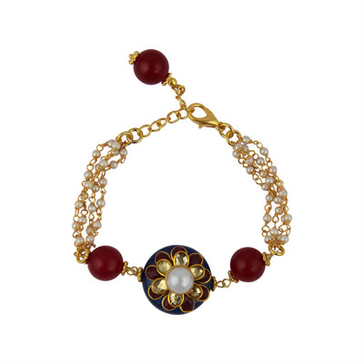 Pearlz Ocean Alloy Quartz Silver Bracelet
