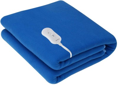 Pindia Solid Single Electric Blanket for  Heavy Winter(Polyester, Blue)