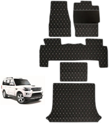 elegant Leatherite Standard Mat For  Mahindra New Scorpio(Black, White)