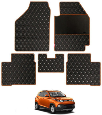 elegant Leatherite Standard Mat For  Mahindra KUV 100(Black, Orange)