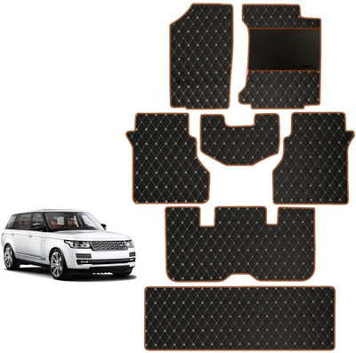 elegant Leatherite Standard Mat For  Range Rover Range Rover Sport(Black, Orange)