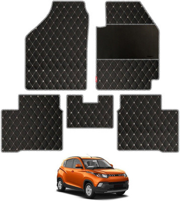 elegant Leatherite Standard Mat For  Mahindra KUV 100(Black, White)