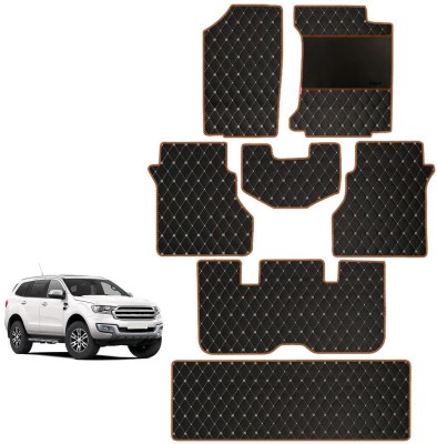 elegant Leatherite Standard Mat For  Ford Endeavour(Black, Orange)