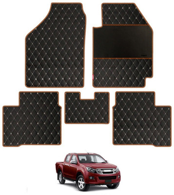 elegant Leatherite Standard Mat For  Isuzu DMAX(Black, Orange)