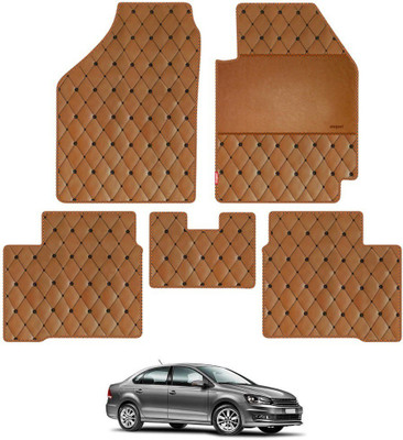 elegant Leatherite Standard Mat For  Volkswagen Vento(Brown)