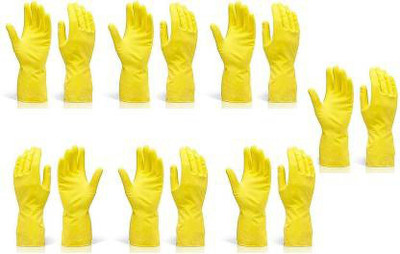 MACKLON Gardening Shoulder Glove New Stylish Gloves (7 Pair , Multi Color) Wet and Dry Glove Set(Free Size Pack of 7)