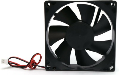 Electronic Spices DC 12V Cooling Fan for PC Case CPU Cooler Radiator WITH (JST CONNECTOR) Cooler(Black)