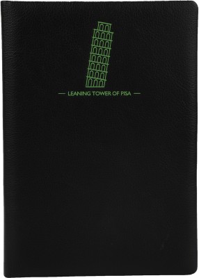 comma Laser - A5 Size - Hard Bound Notebook with Laser Etched Sketch A5 Notebook Single Ruled 224 Pages(Green)