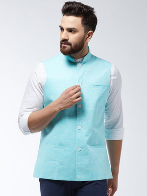 SOJANYA Sleeveless Self Design Men Jacket