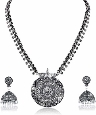 YELLOW CHIMES Brass Silver Silver Jewellery Set(Pack of 1)