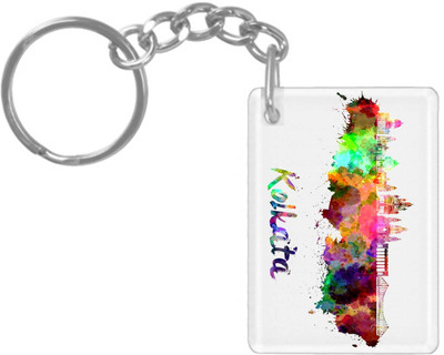 hamsa print world K518 Key Chain