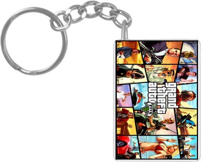 hamsa print world K648 Key Chain