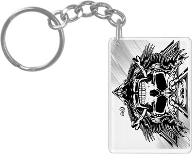 hamsa print world K694 Key Chain