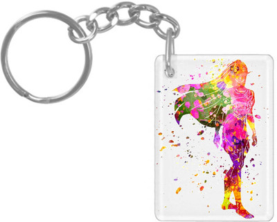 hamsa print world K495 Key Chain
