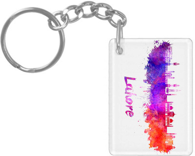 hamsa print world K534 Key Chain