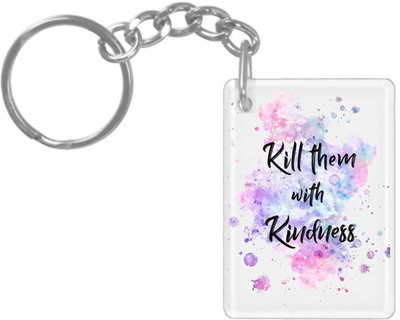 hamsa print world K491 Key Chain