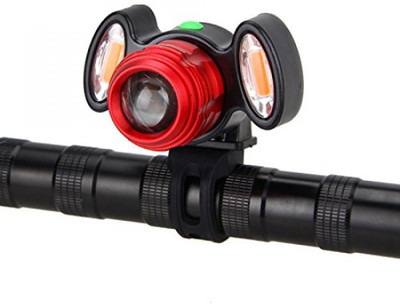 ZIGLY USB Rechargeable Bicycle Front Light LED Front Light(Black)