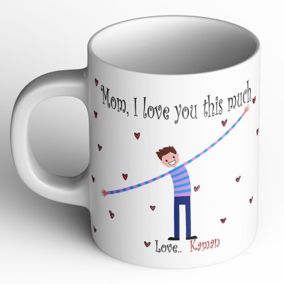 Abaronee Kaman I love you mom m021 Ceramic Coffee Mug(350 ml)