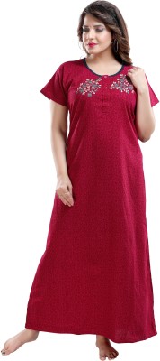 Mahaarani Women Nighty(Red)