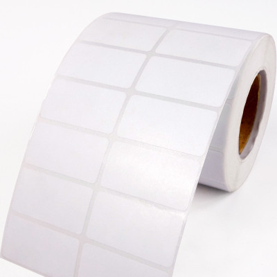 youlogic 50MMX25MM Barcode Label 1''up Self-adhesive Paper Label (White) 1ROLL 1500 LABELS Pack of 1 Roll cromo Paper Label(White)
