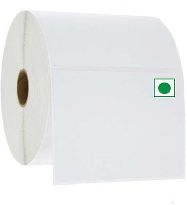 youlogic 75MMX50MM Barcode Label With VEG Logo -Self-adhesive Paper Label (White) 1ROLL 1000 LABELS Pack of 1 Roll cromo Paper Label(White)