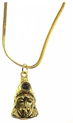 shahinpearlmart Shree Hanuman Chalisa Yantra Locket with gold plated chain Hanuman Kavach Yantra Brass Pendant Gold-plated Brass Locket