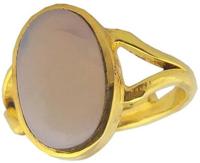 MB Gems Opal Ring 1 Brass Opal Gold Plated Ring