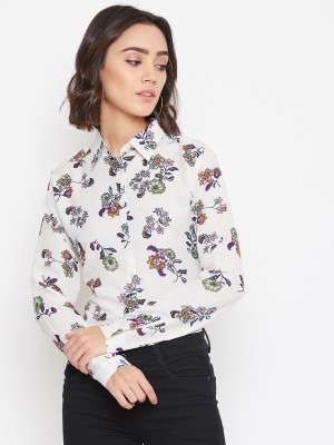 PURYS Women Floral Print Casual Multicolor Shirt