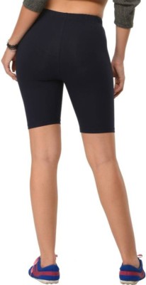 DRAXSTAR TRENDS Solid Women Black Cycling Shorts