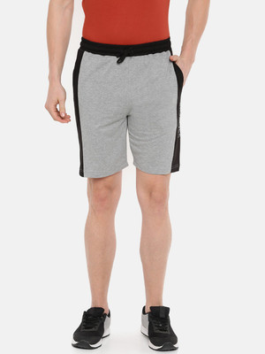 Dollar Solid Men Grey Basic Shorts