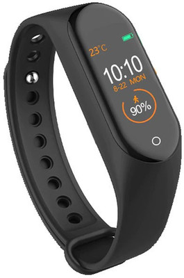 Aerizo M4 Bluetooth Fitness Wrist Smart Band(Black Strap, Size : M)