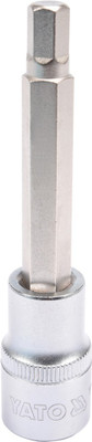 YATO YT-04394 Professional HEX 8mm Mandrel and 1/2 inch Drive Socket Bit with Chromium Plated for Car or Mechanical Workshop Socket Set(Pack of 1)