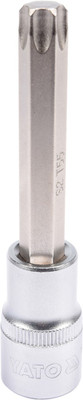 YATO YT-04327 1/2 inch Drive Torx Socket Bit Tool for Car or Mechanical Workshop with Chrome-plated Cap and Size T55 Socket Set(Pack of 1)