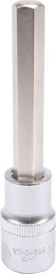 YATO YT-04395 Professional HEX 10mm Mandrel and 1/2 inch Drive Socket Bit with Chromium Plated for Car or Mechanical Workshop Socket Set(Pack of 1)